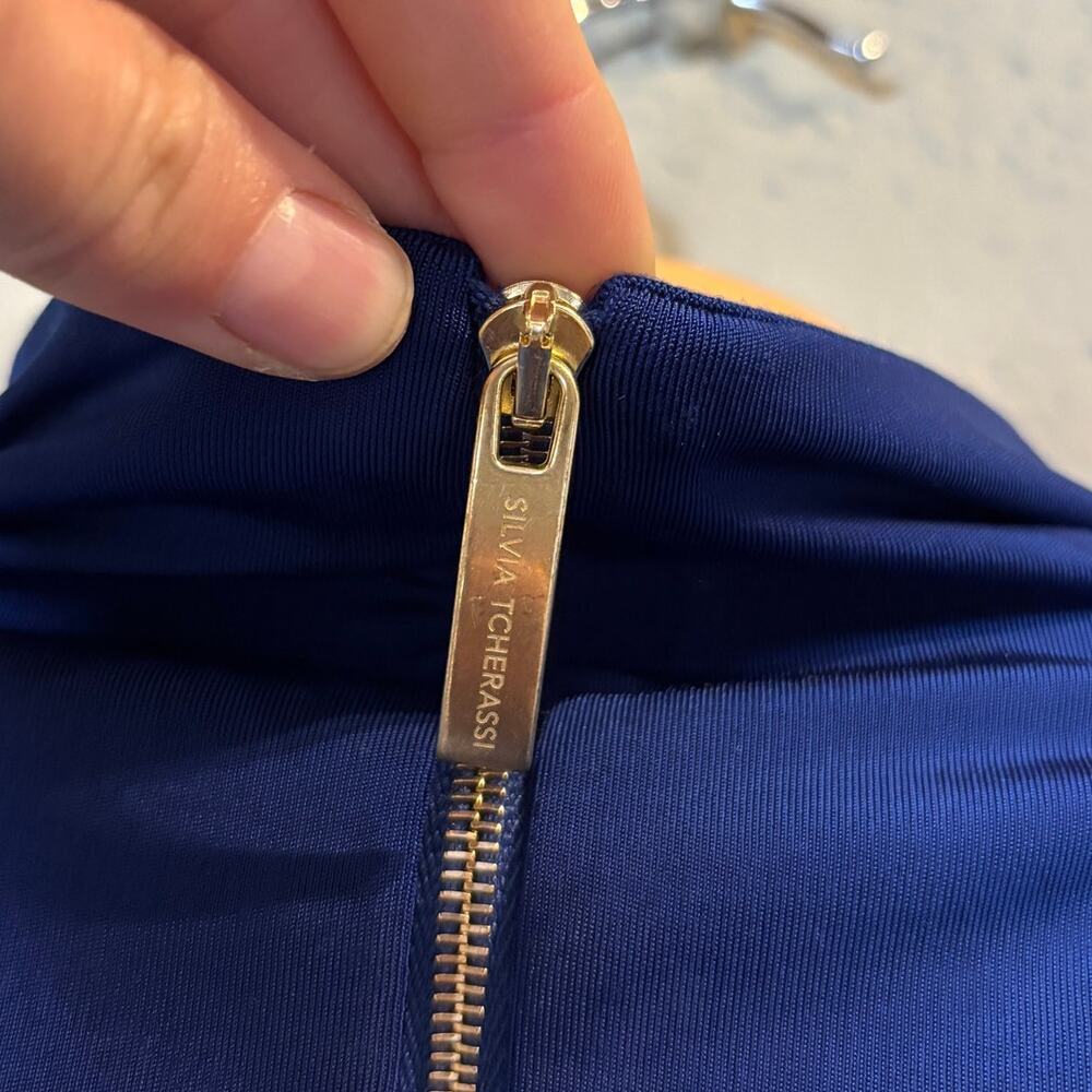 SILVIA TCHERASSI REVOLVE Bogna Dress in Navy Women's Medium Prom Wedding - Picture 9 of 13